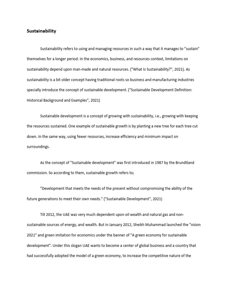 Article - Suatainability | PDF | Sustainability | Sustainable Development