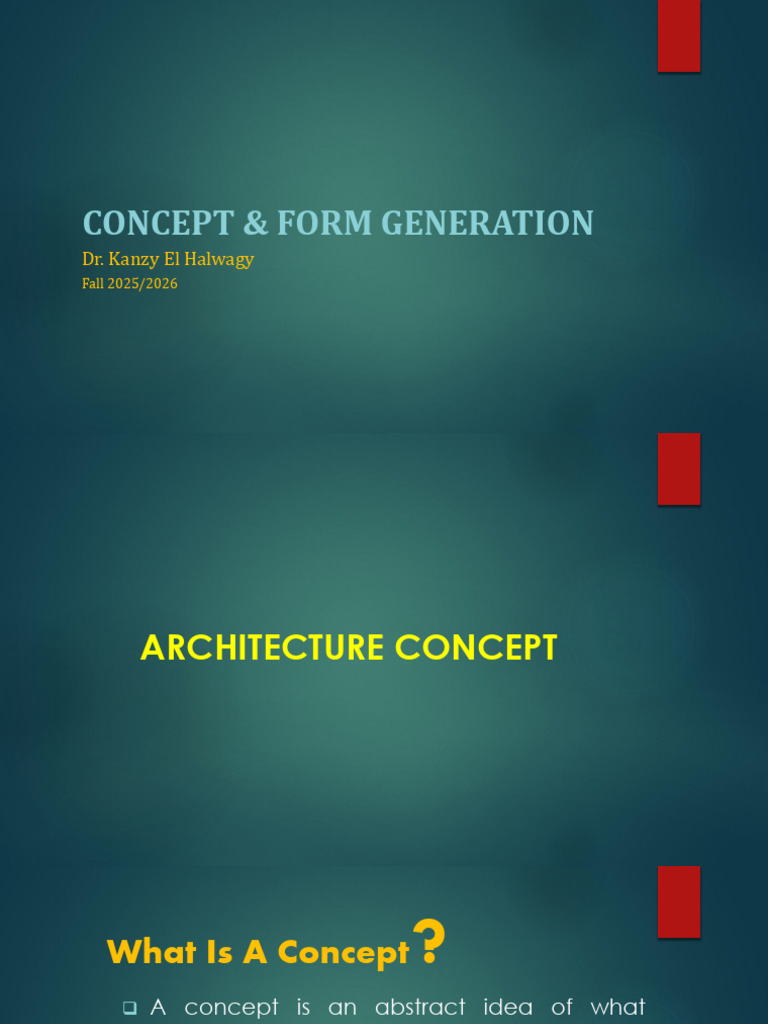 Concept & Form Generation-Grad I | PDF | Shape | Composition (Visual Arts)