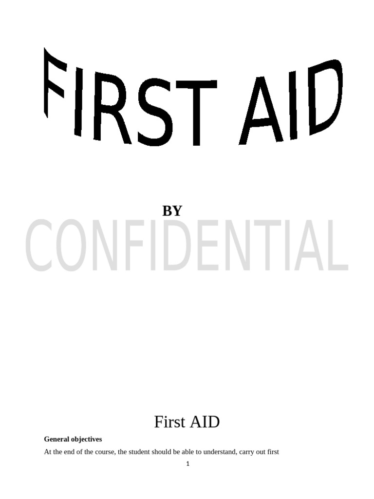 First Aid Notes 23 | PDF | First Aid | International Committee Of The ...