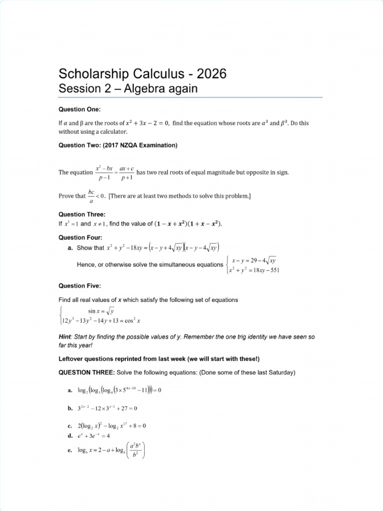 Session 2 2026 | PDF