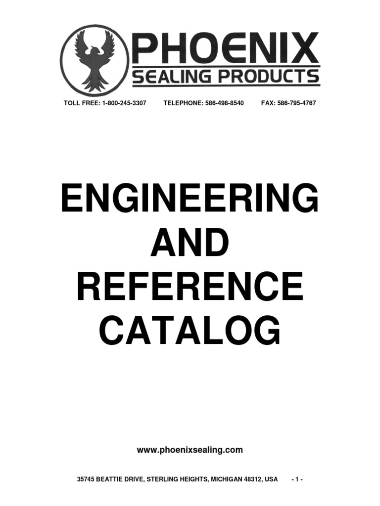 Phoenix Sealing Products e & R Catalog Revsion C | PDF | Mechanical ...