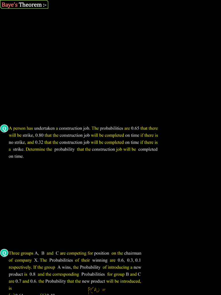 Bayes' Theorem | PDF