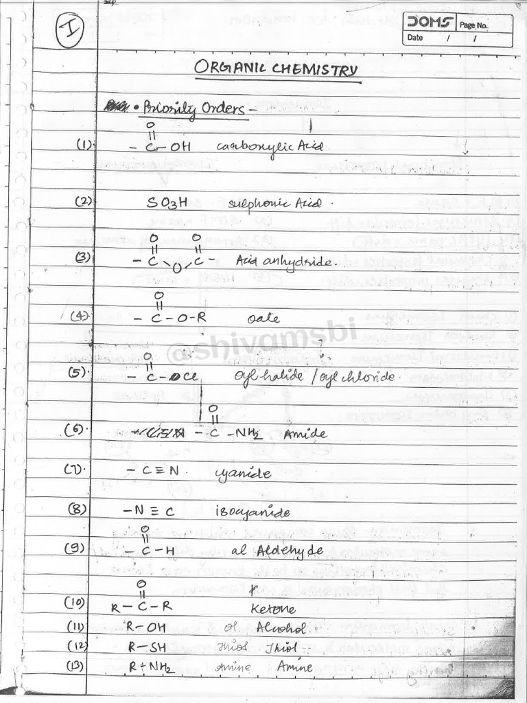 Organic Chemistry DN Sir Handwritten Notes | PDF