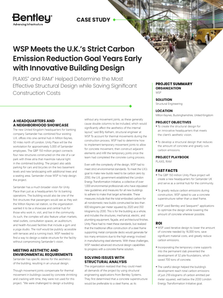 Cs WSP Unity Place Structural Engineering LTR en LR | PDF