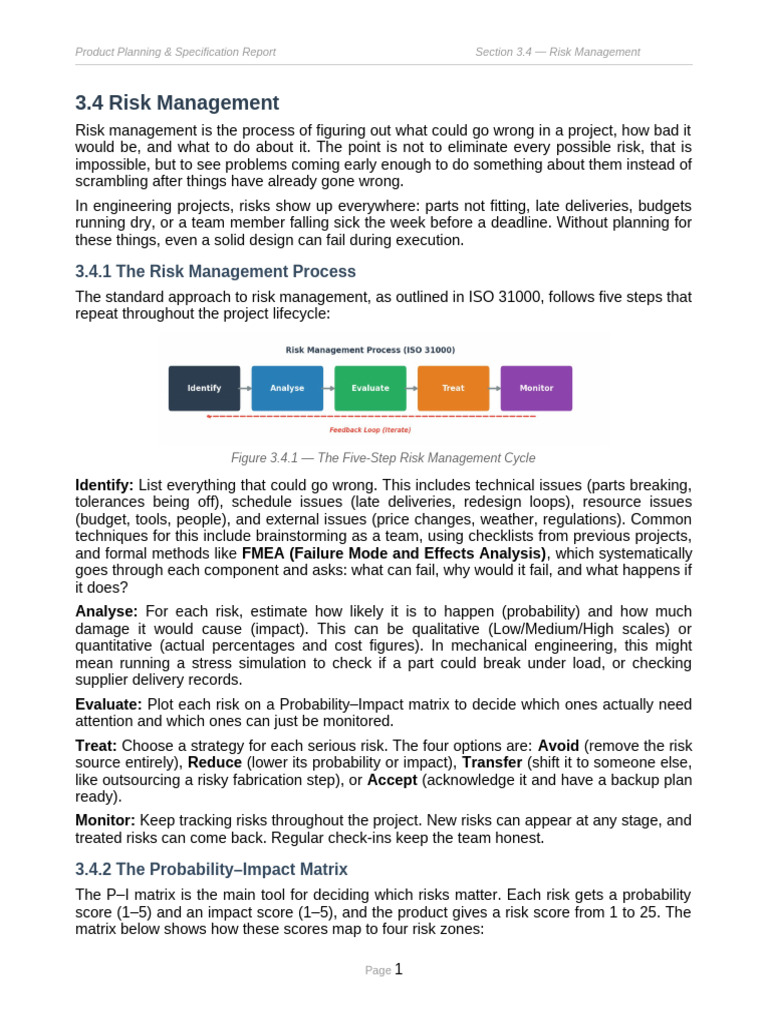 Risk Management Section | PDF | Risk Management | Risk