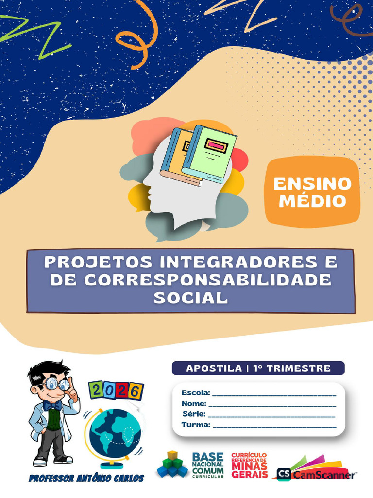 1 SEMANA - Projetos Integradores - Ensino Médio - 1º Trimestre - 2026 ...