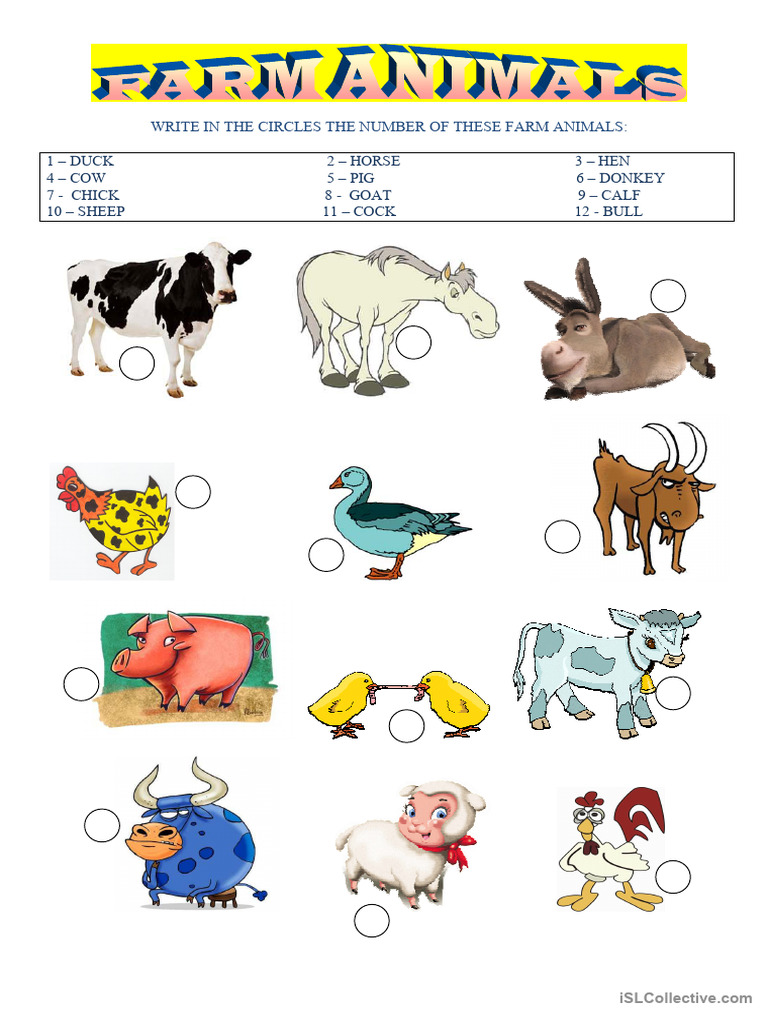 Farm Animals | PDF