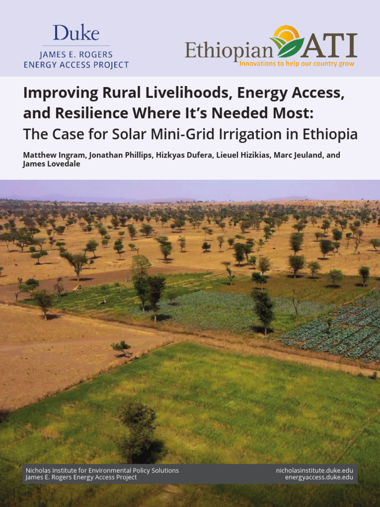 Improving Rural Livelihoods Energy Access Resilience Where Needed Most ...