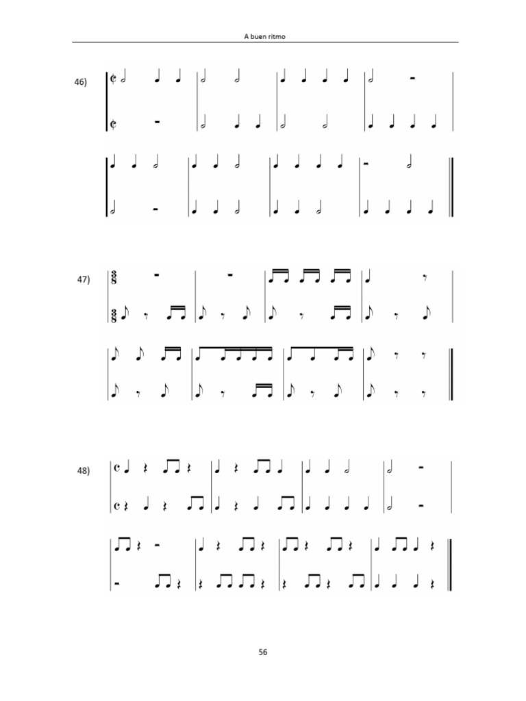 ejercicio ritmico 1 | PDF