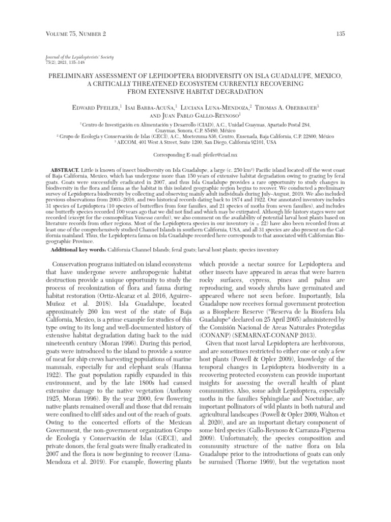 2021 - Pfeiler Etal - JLepSoc | PDF