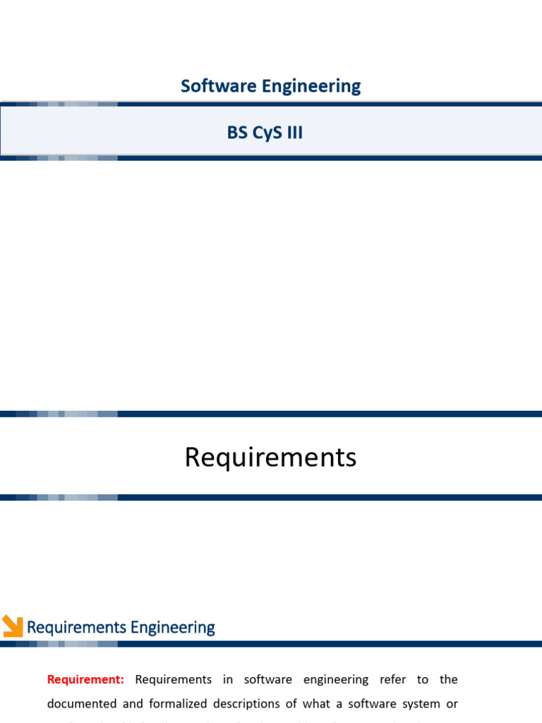 Software Engg Lec2 Requirements | PDF | User (Computing) | Engineering