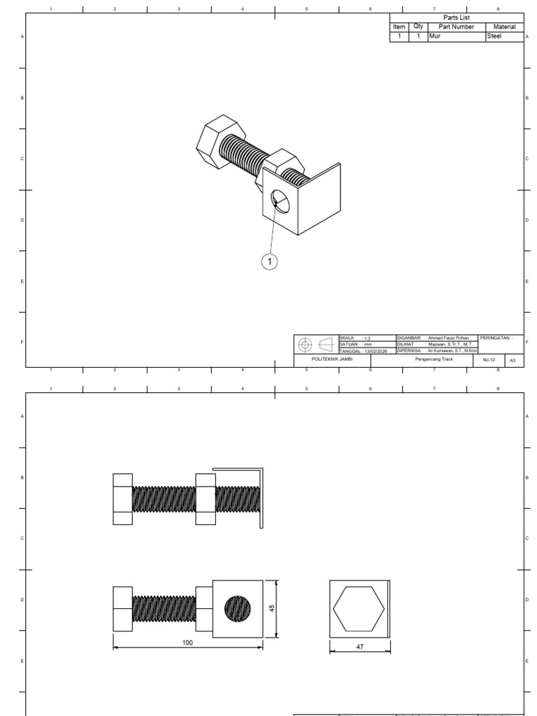 Baut Drawing v1 | PDF