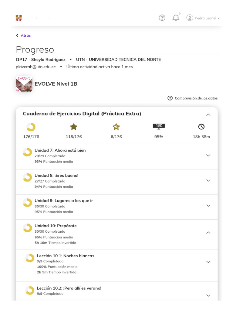 My Progress _ Cambridge One | PDF