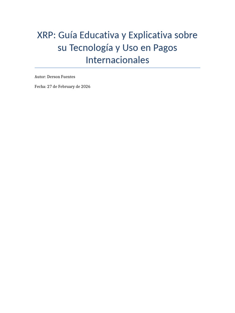 XRP Criptomoneda | PDF