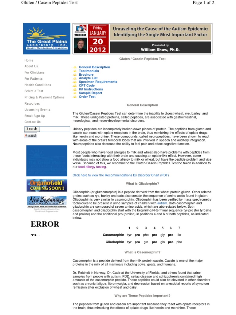 Great Plains Laboratory PDF Gluten Wellness