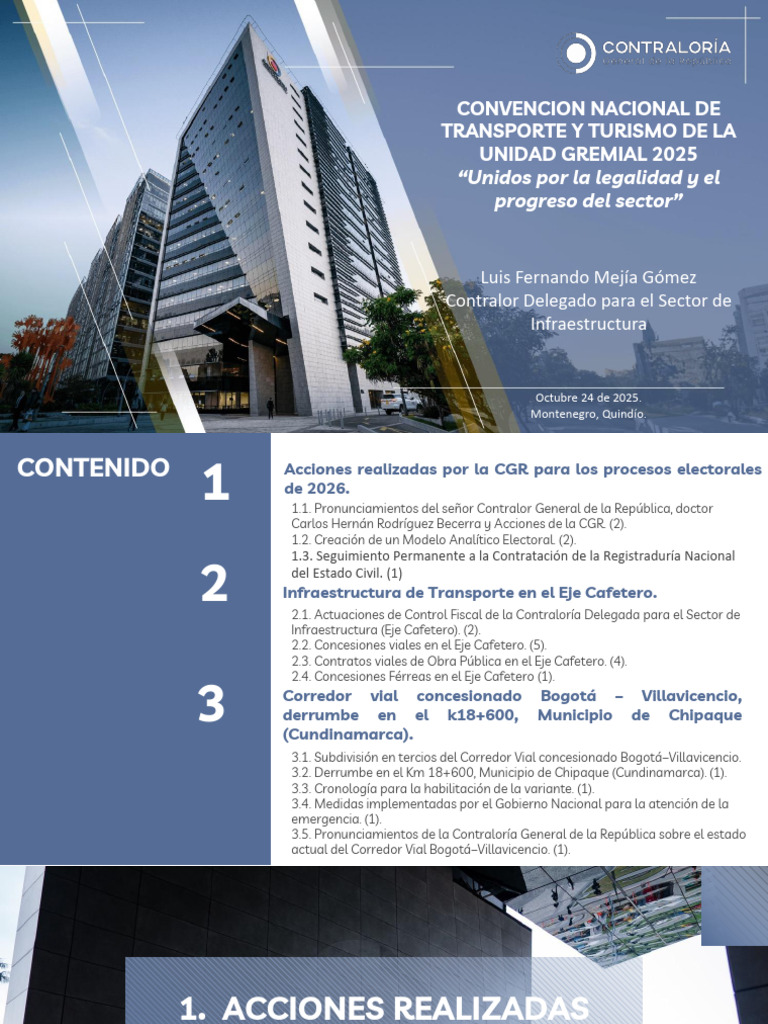Acciones Contraloria General - DR Luis Mejia Contralor Delegado de ...
