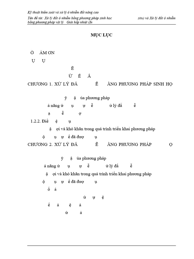 Mot So Phuong Phap Xu Ly o Nhiem Moi Truong Dat | PDF