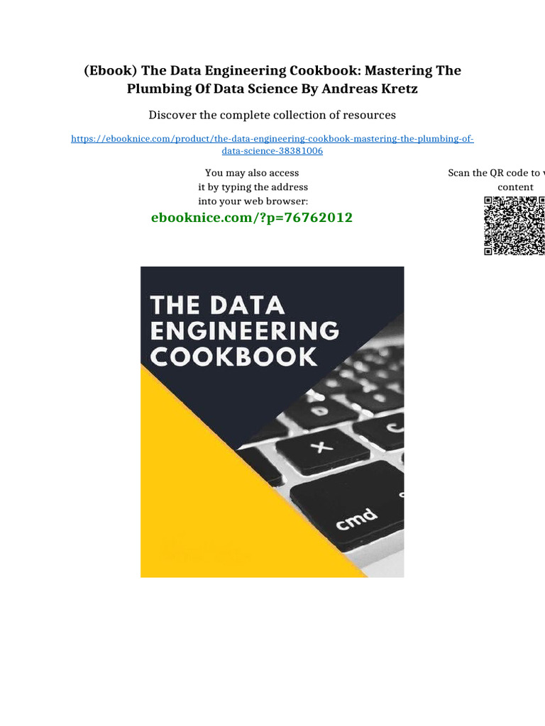 (Ebook) The Data Engineering Cookbook: Mastering The Plumbing of Data ...