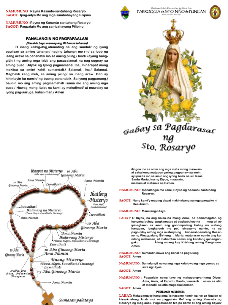 Gabay Sa Pagdarasal NG Santo Rosaryo | PDF