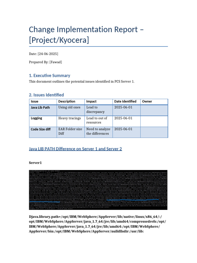 Change Implementation Report | PDF | Java (Software Platform) | Java ...