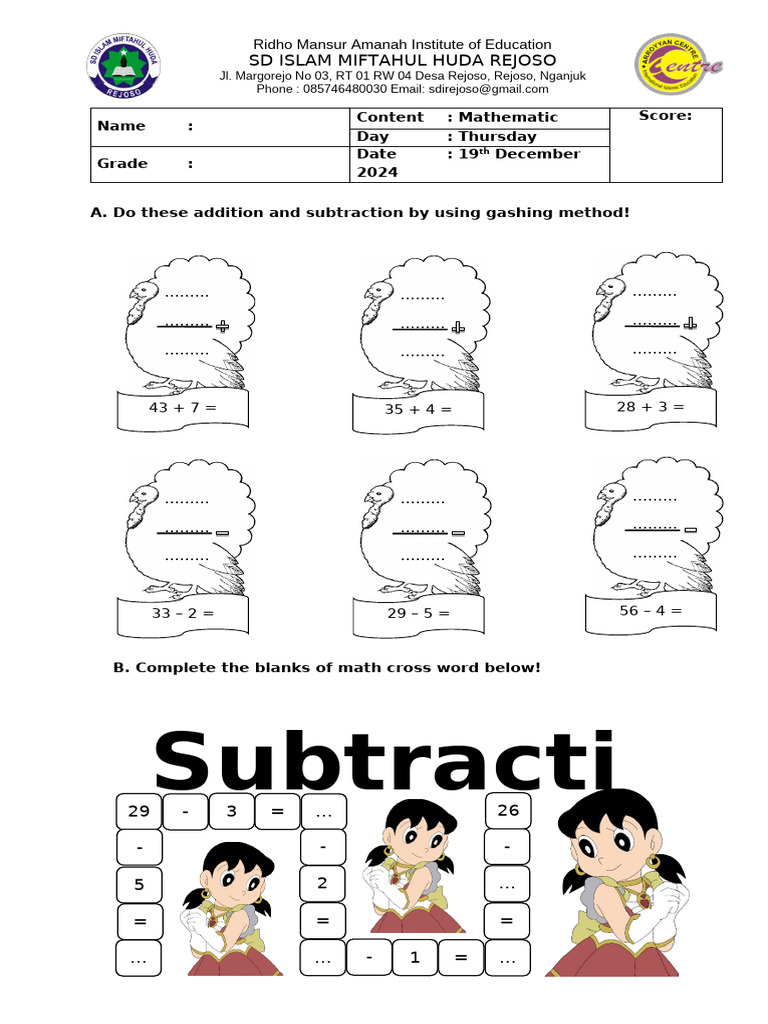 HOMEWORK GRADE 1 - New Fix | PDF