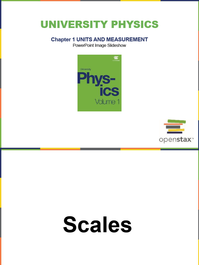 UniversityPhysicsVolume1 Ch01 | PDF | Mass | Physics