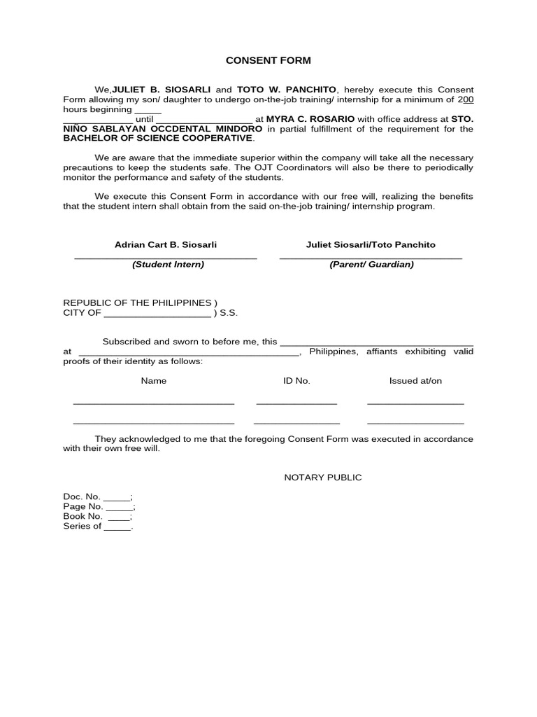 Consent Form | PDF