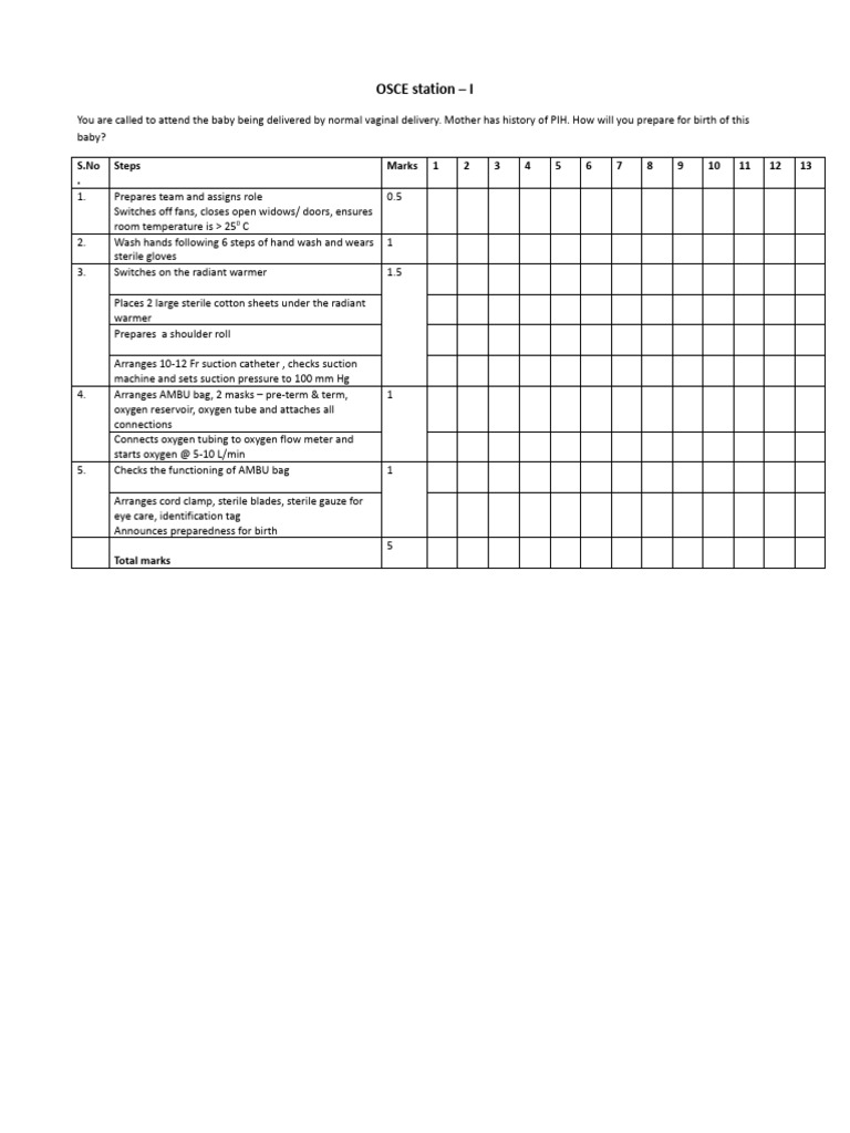 OSCE | PDF | Cardiopulmonary Resuscitation | Respiration