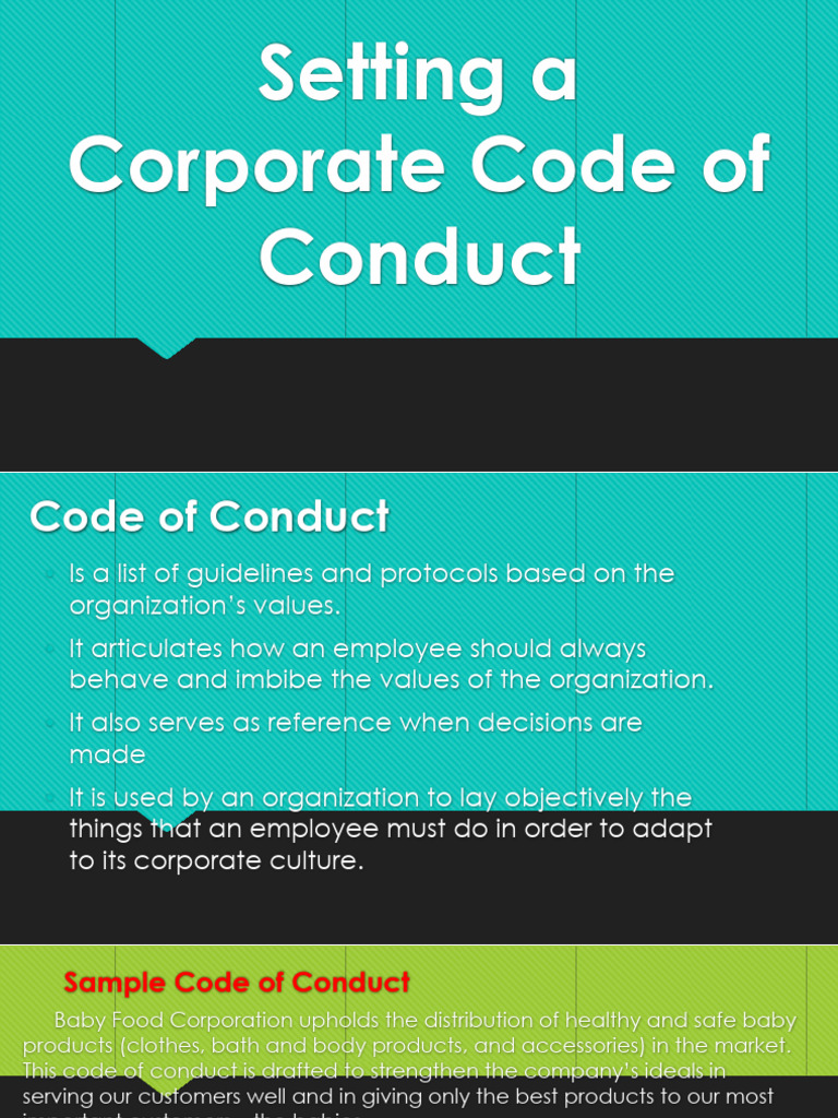 Corporate Code of Conduct | PDF | Utilitarianism | Business