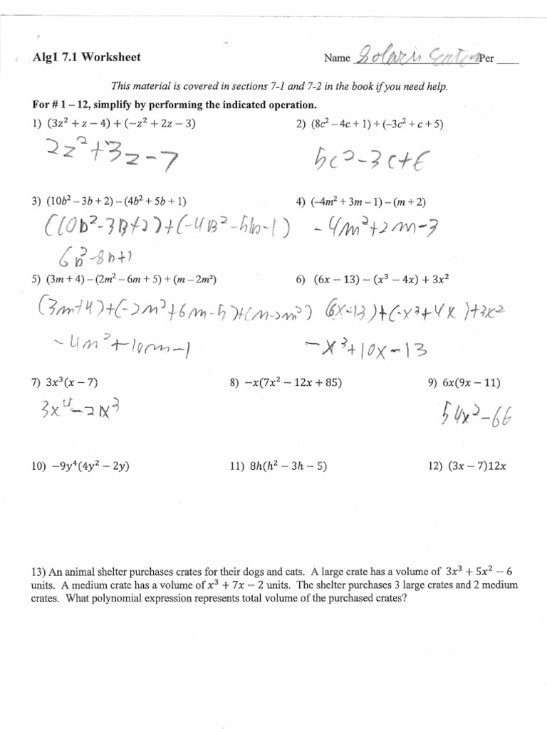 Polynomials Packet | PDF