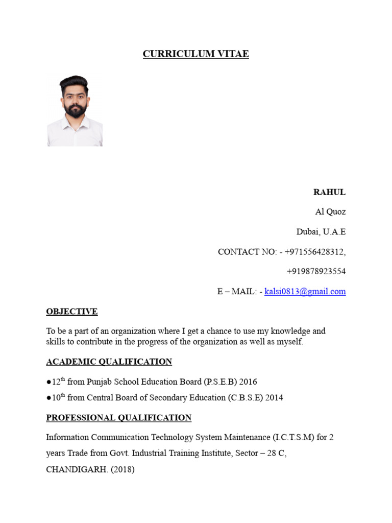 Resume Dubai | PDF