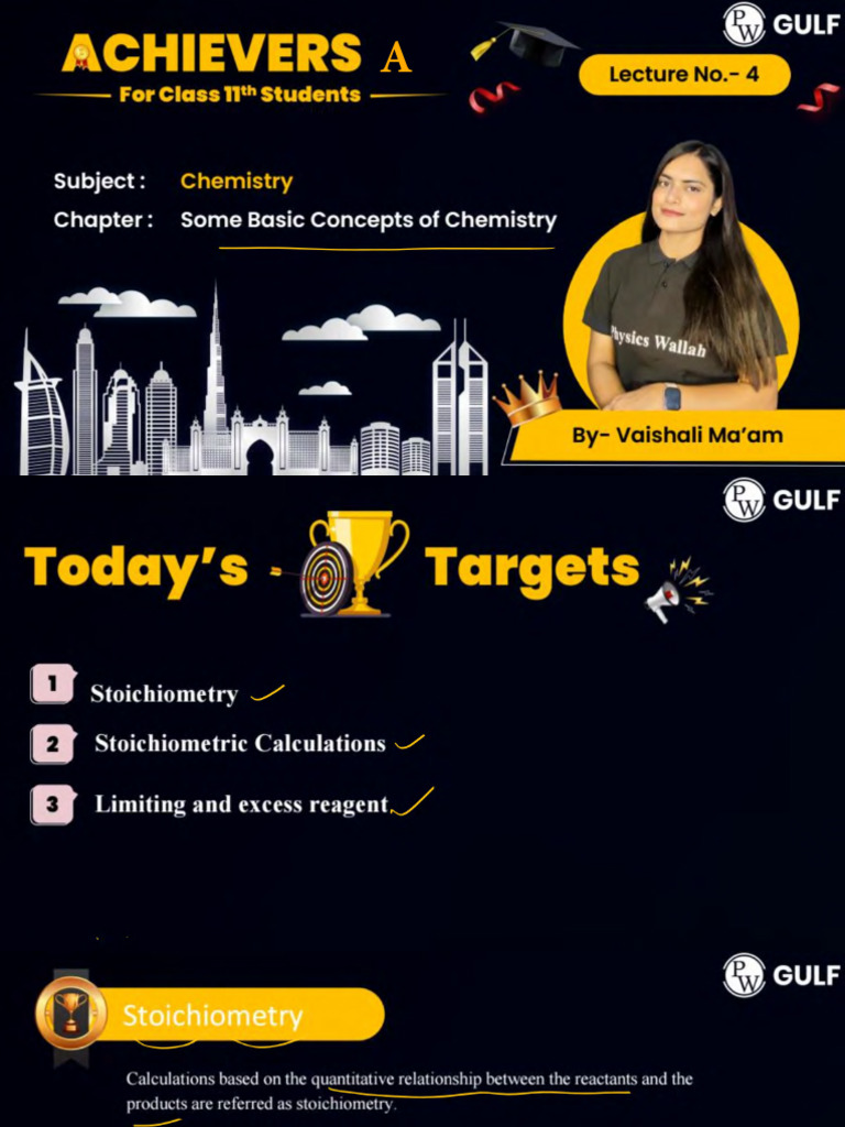 Some Basic Concepts of Chemistry 04 - Class Notes | PDF