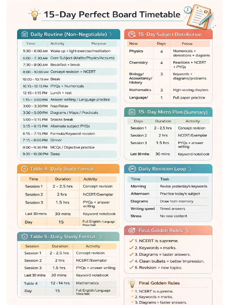 Timetable Boards | PDF