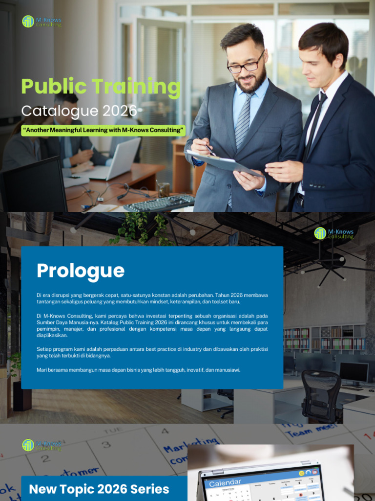 Catalogue Public Training M-Knows 2026. | PDF