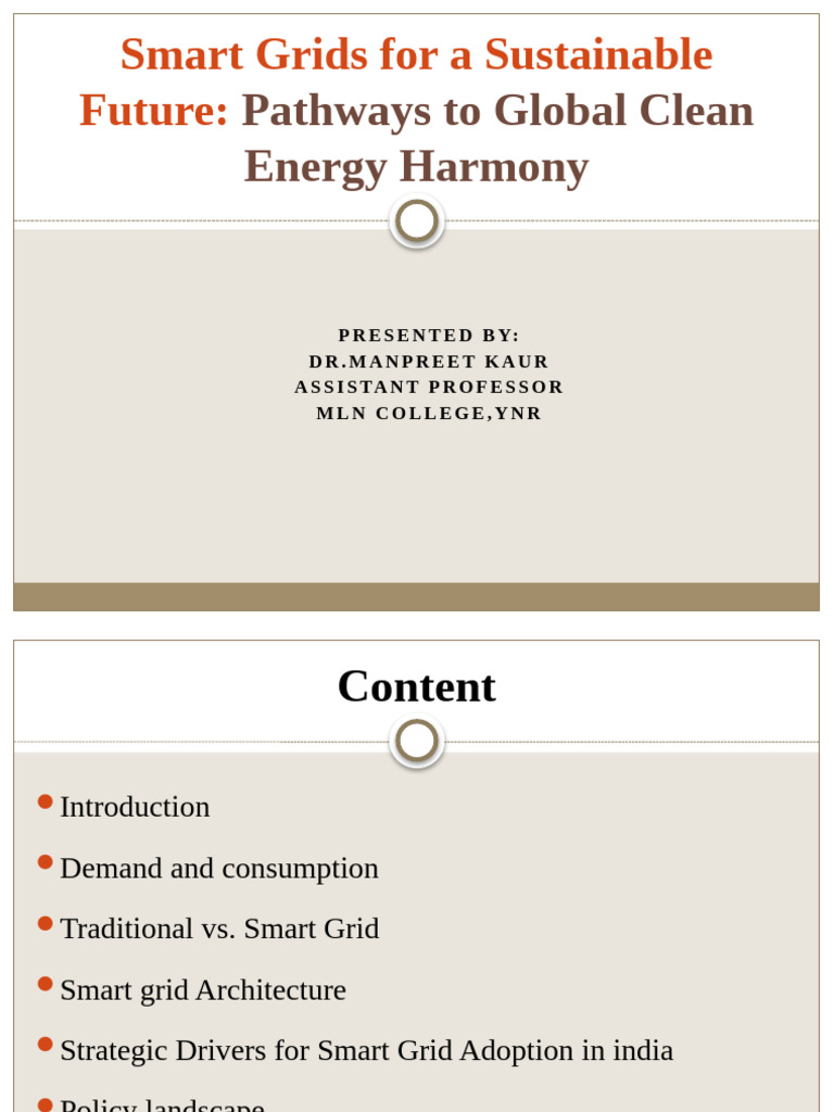 Smart Grids For A Sustainable Future | PDF | Smart Grid | Electrical Grid