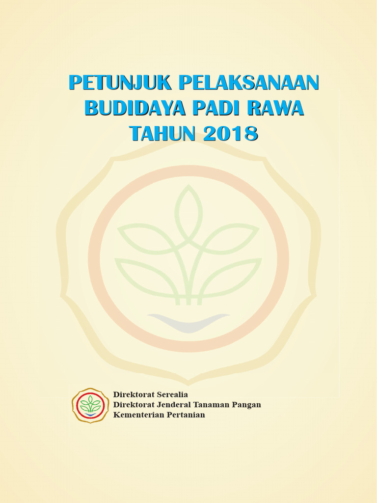 Pelak Budidaya Padi Rawa THN 2018 | PDF