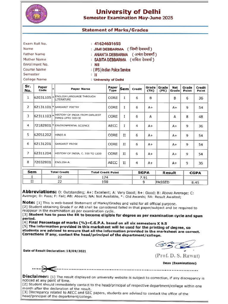 University of Delhi | PDF