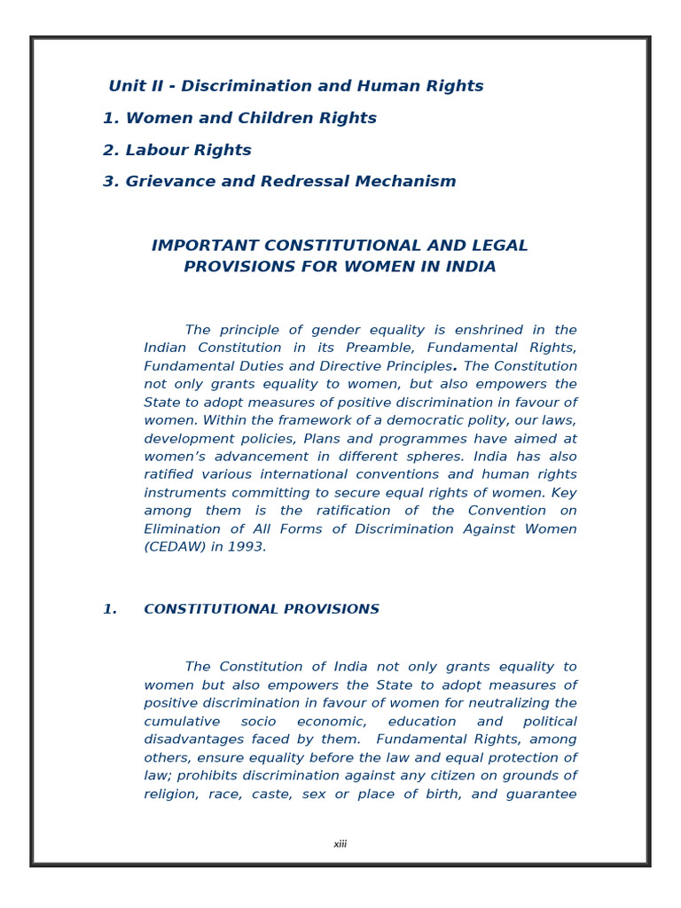 Women, Children and Labour Rights | PDF | Labour Law | Labor Rights