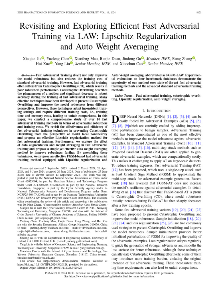 R2-Revisiting and Exploring Efficient Fast Adversarial Training Via LAW ...