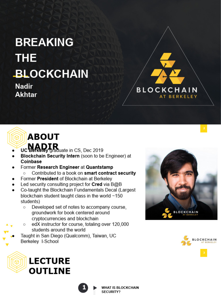 Class 10 - Blockchain Security | PDF | Distributed Computing ...