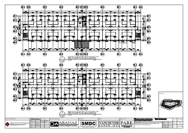 E-8b Panel Box Location and CCTV Roughing-Ins 2ND and 3RD Floor Bldg. B ...