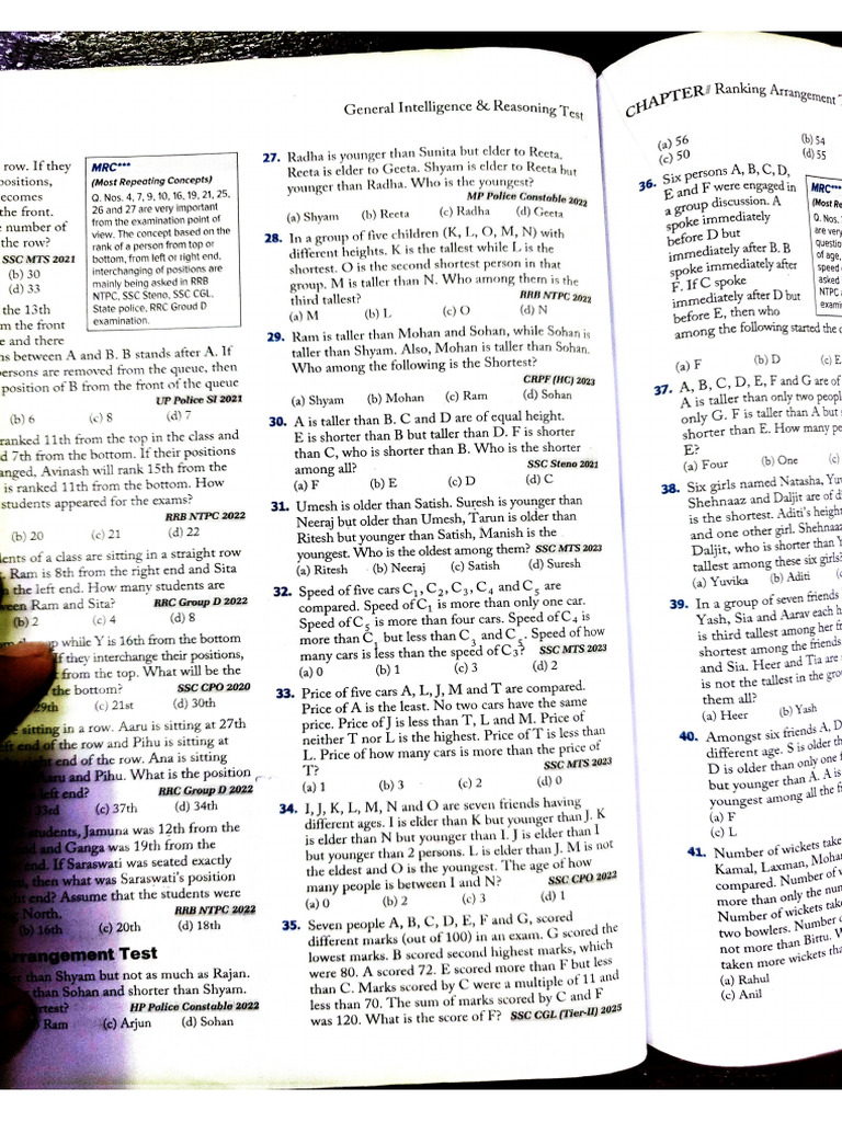 Order and Ranking | PDF