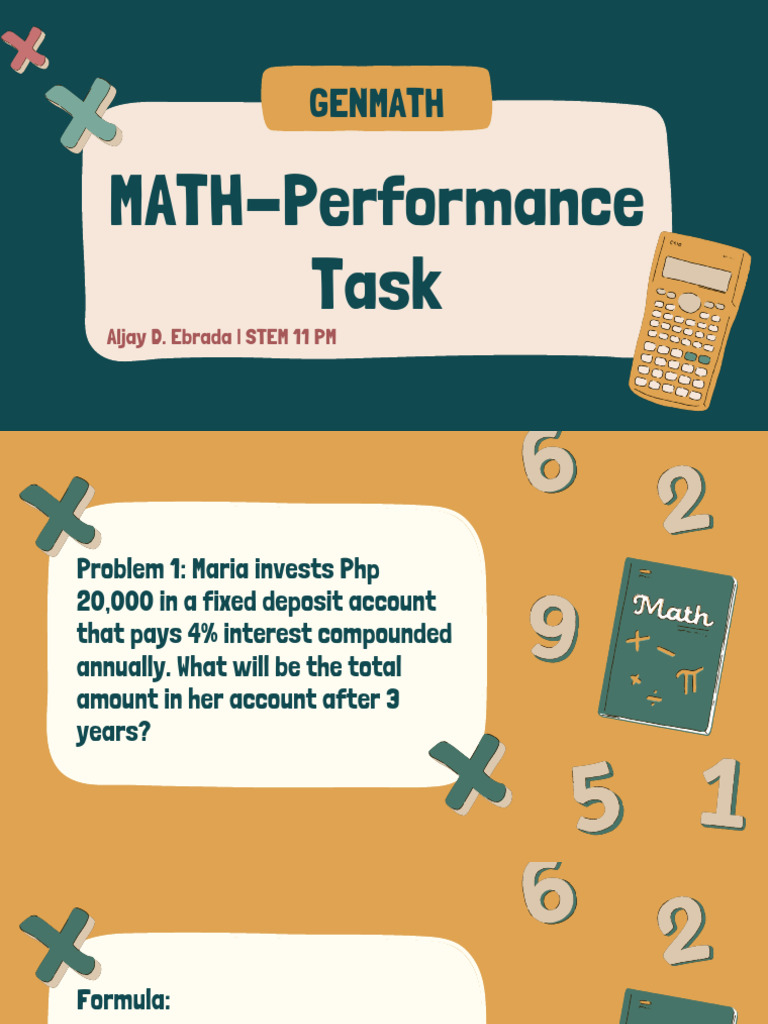 MATH Performance Task | PDF