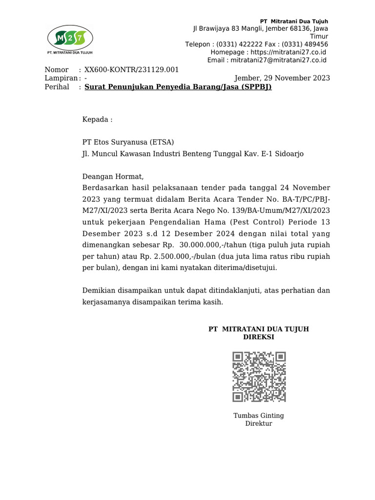 SPPBJ Etsa 2024 | PDF