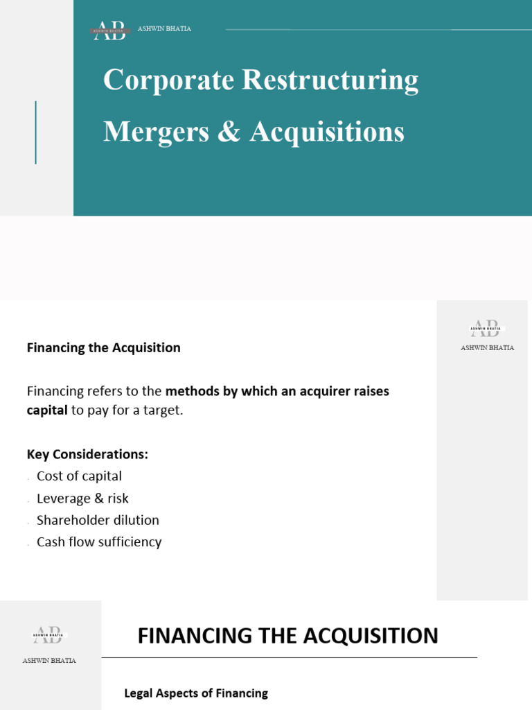 CRMA 7 - Swap, Financing | PDF | Leveraged Buyout | Mergers And ...