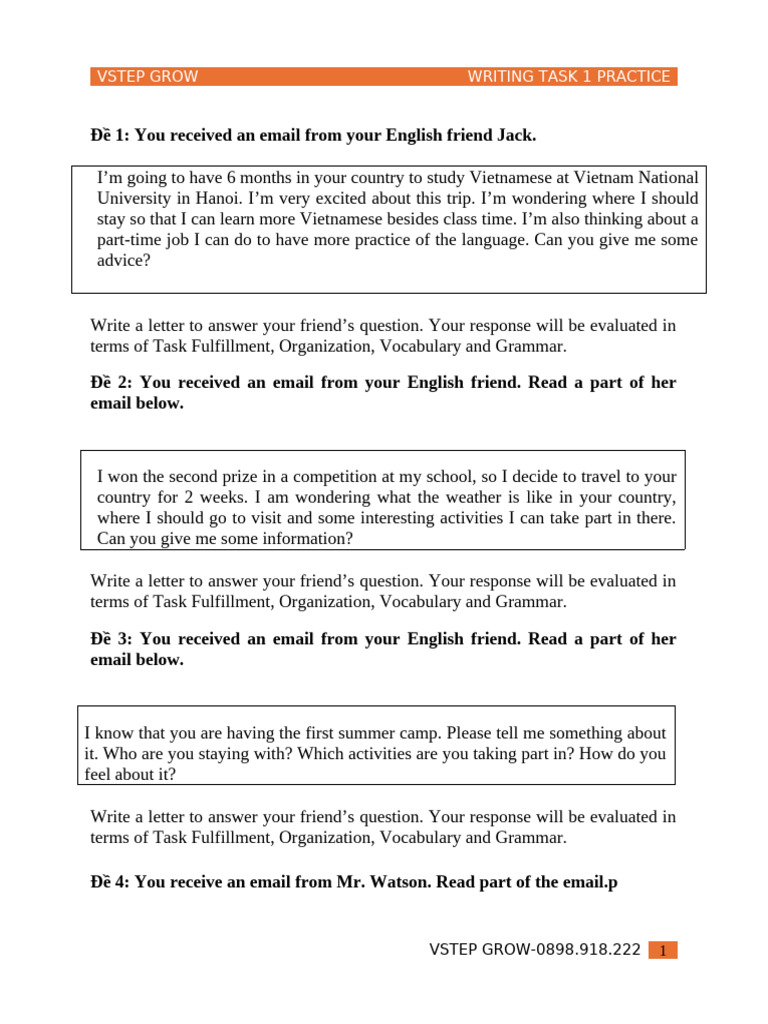 Bộ 50 Đề Writing Task 1 | PDF