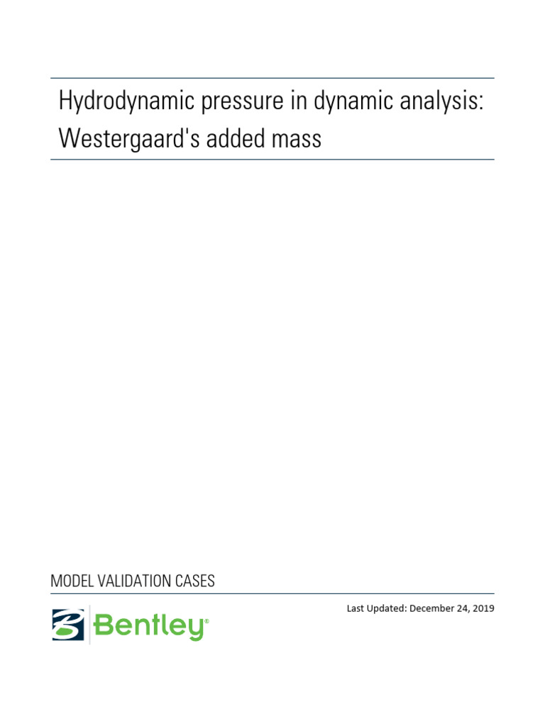 5706.westergaard Added Mass (PLAXIS V20Update1) | PDF | Fluid Dynamics ...