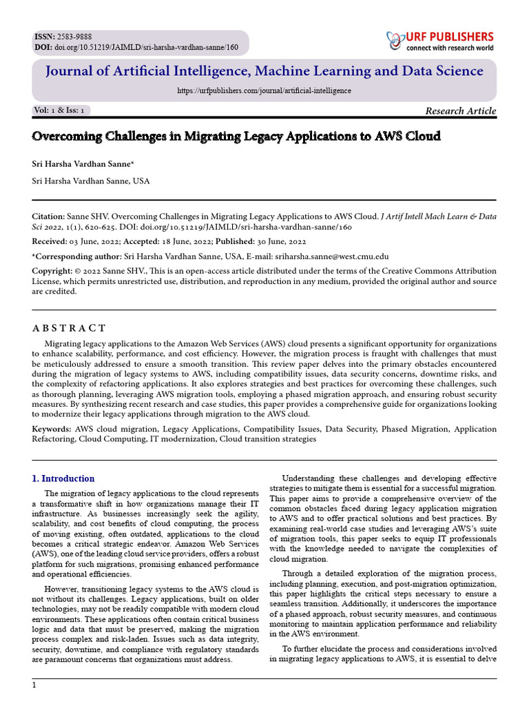 Overcoming Challenges in Migrating Legacy Applications To AWS Cloud ...