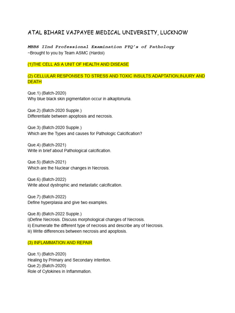 Pathology Topic Wise Abvmu | PDF | Anemia | Kidney Disease