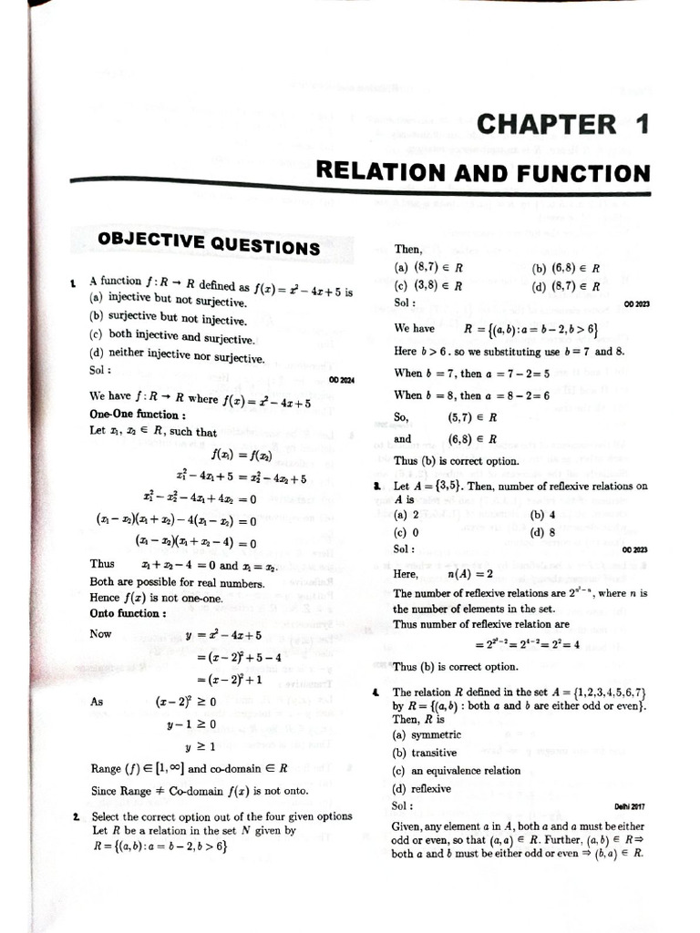 CH 1 Relation | PDF